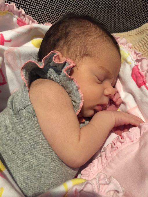 Colette as a newborn
