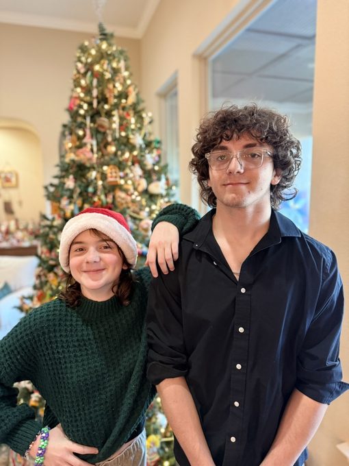 Cade and Colette at Christmas